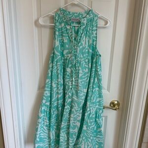 Olivia James Green and White Women's Dress